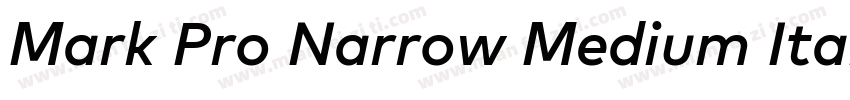 Mark Pro Narrow Medium Italic字体转换